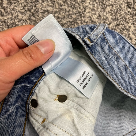 Agolde Nico High rise Slim Fit Jeans in Rooted Color 28 Orgnaic Cotton Lyocell - Picture 11 of 15